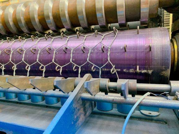 Buy cheap Customizable gabion production line for heights 0.5m-2m blue color from wholesalers