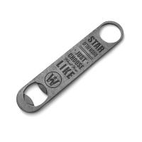 Buy cheap Stamping Stainless Steel Bottle Opener With Logo Lathe Machining 175*35mm product
