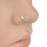 Buy cheap Trendy Colorful Nostril Stainless Nose Hoop Plum Nose Rings Clip On Nose Ring Fake Piercing Body Jewelry For Women from wholesalers