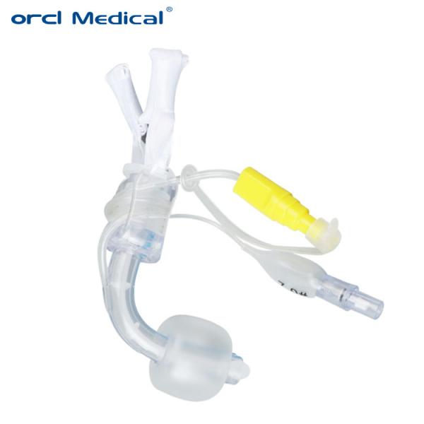 Buy cheap High Volume Safety Cuffed Tracheostomy Tube Disposable Medical Disposable With Suction Lumen from wholesalers