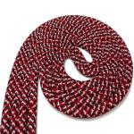 9mm Solid Braid Polyester Rope Red Polyester Rope High Tenacity