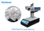 KN95 Mask UV Laser Marking Machine Portable Small Size for Non-woven Fabric ,