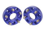 Blue color Jeep Wrangler JK Rubicon Hub Centric 1.5" Wheel Spacers 5x5 to 5x5