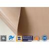 Buy cheap 0.15mm 300gsm Brown Heat Resistant PTFE Coated Fiberglass Cloth FDA Quality from wholesalers