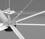 24 Foot 7.3M Aluminum Extrusion High Volume Low Speed Fans