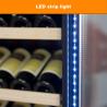 Buy cheap Touch Control Tall Lockable Drinks Fridge Brown Wood Wine Cooler Cabinet from wholesalers