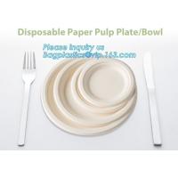 Buy cheap Paper Pulp Sugarcane Bagasse 10" Round Plates Dessert Dinner Deep Thali product