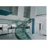 Buy cheap U Channel Curved Deck Stairs Designs Glass Railings System Screw Bolted Installation from wholesalers