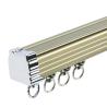 Buy cheap 2m Modern Brushed Anodize Bendable Double Curtain Track from wholesalers