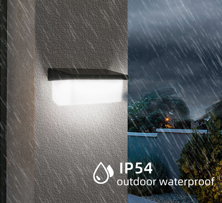 4100K Neutral White Solar Wall Lights Outdoor 8-10 Hours Working Time Led Solar Wall Light Outdoor Porch Garden