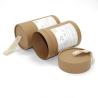 Buy cheap Natural Color Brown Cardboard Tube Gift Box With Fabric Top Handle OEM ODM from wholesalers
