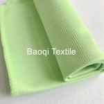 Green color size 12”microfiber glasses towel polyester soft plush cleaning