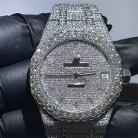 Buy cheap Bust Down VVS Moissanite Diamond Iced Out Luxury Watch Swiss Clone Automatic product