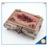 Buy cheap Pierced Earring Jewelry Box Silver Plated Jewelry Box Vintage Jewelry Box from wholesalers