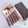 Buy cheap Must Have Cosmetic Brushes Luxury Set For Girls Makeup Dark Red Color from wholesalers