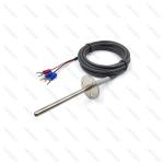 Plug In Mounting 4200 20K NTC Thermistor Sensor Stainless Steel Round Flange