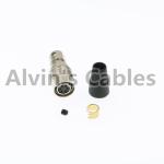 CCD Grey Basler Camera Audio Cable Connectors Female Connector 6 Pin Hirose