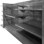 Cold Rolled Steel Retail Supermarket Shelving System With 30-80KG/Layer Load