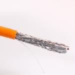Wholesale Bulk CAT6A SFTP 23AWG Cable CPR LSZH Orange Jacket 10Gbps Industrial