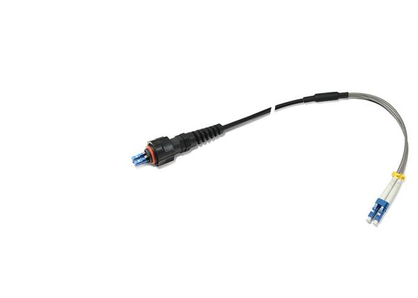 Buy cheap IP67 MPO Patch Cable Black Color 500 Cycles High Durability Long Mechanical Life from wholesalers