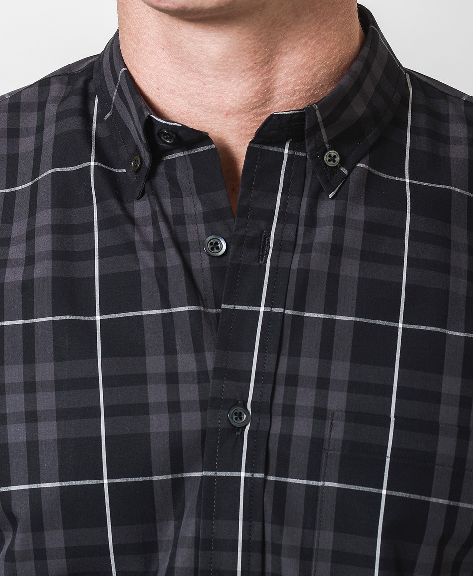 Cotton Street Style Mens Fashion Casual Shirts , Plain Long Sleeve Shirts Mens