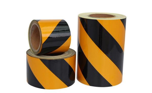 Buy cheap Slant Color Warning Reflective Tape Stong Adhesive Waterproof from wholesalers