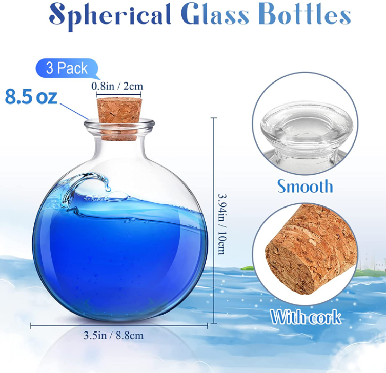 Custom Size Accepted 10ml 30ml 50ml Unique Luxury Perfume Glass Bottles Spherical