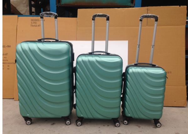 Buy cheap 4 Wheel Carry On ABS Trolley Luggage , Lightweight 3 Pcs Luggage Travel Set Bag from wholesalers