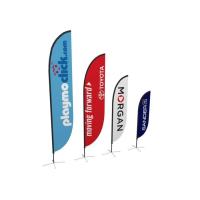 Buy cheap Beach Teardrop Advertising Banners Anti - Corrosion Environmental Customized product