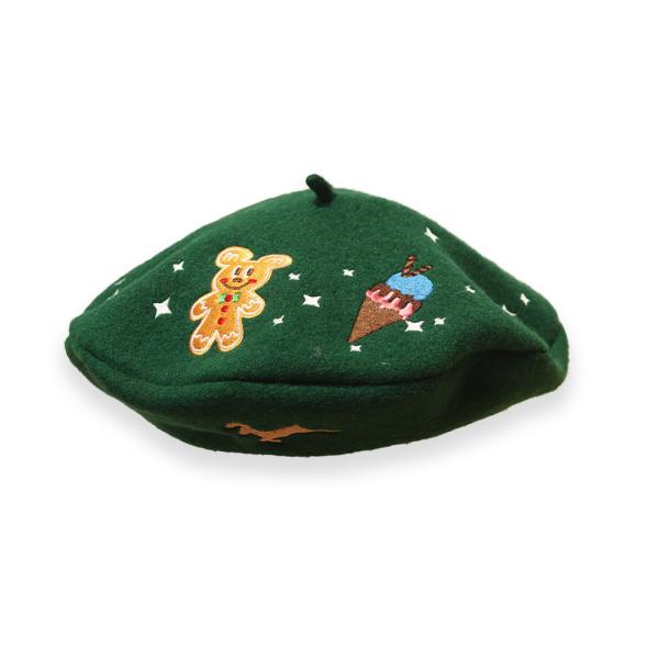 Buy cheap Embroidery Beret Cap Hat Multi Color Wool Material For Winter from wholesalers