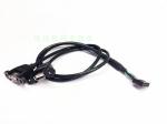 30cm Motherboard Internal 9pin Pitch 2.54mm to Dual Port USB 2.0 A Female Screw