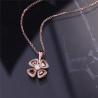 Buy cheap Italy Fiorever Necklace 18K Rose Gold Pendant set with a central diamond and pavé diamonds REF 356223 from wholesalers