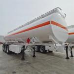 Three Axel 44 Cubic Meters Palm Crude Oil Tanker Trailer Fuel Tanker Semi