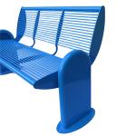 Commercial Street Furnitures L1400W650H820mm Metal Bench Seat