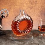 Collar Material Aluminum Plastic PP 500ml 750ml Empty Vodka Whiskey Wine Glass