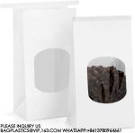 Tin Tie Tab Lock Bags White Window Bags Coffee Bags Cookie Bags Treat Bags