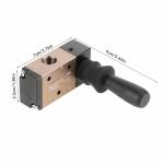 3H Series Solenoid Valve Single Coil Pilot Operated Electric 2 Position 5 Port