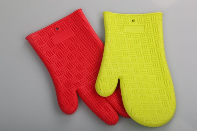 100% Food Grade Heat Resistant Silicone BBQ Glove,Silicone Oven Mitts
