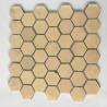 Buy cheap Hot sale Bronze Cooper Brass Metallic Stainless Steel Hexagon Mosaic Tile For Wall and Backsplash from wholesalers