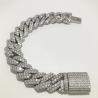Buy cheap Miami Moissanite Cuban Chain Luxury Rapper Vvs Moissanite Cuban Link Bracelet from wholesalers
