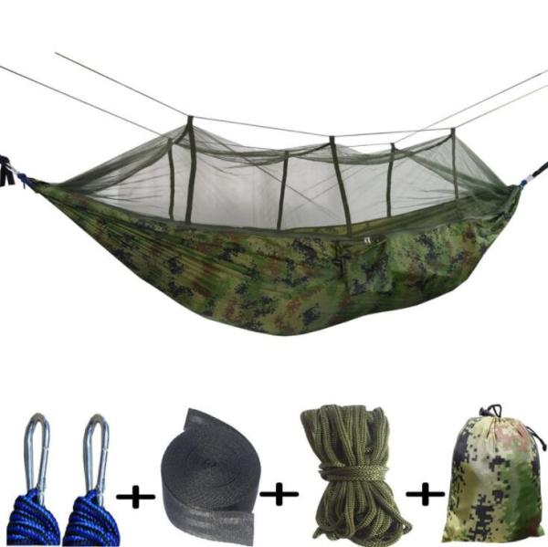 Buy cheap Green Lightweight Double Hammock , Outdoor Camping Hammock For Hiking Travelling from wholesalers