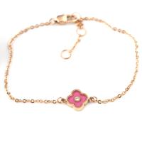 Buy cheap Red Four Leaf Clover Bracelet, Stainless Steel Jewelry Customized Fashion product