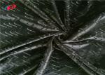 Black Color 95% Polyester 5% Spandex Fabric Burnout Velvet Fabric