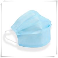 Buy cheap Outdoor Non Woven Face Mask Light Blue Melt Blown Fabric 17cm*10cm Breathable product