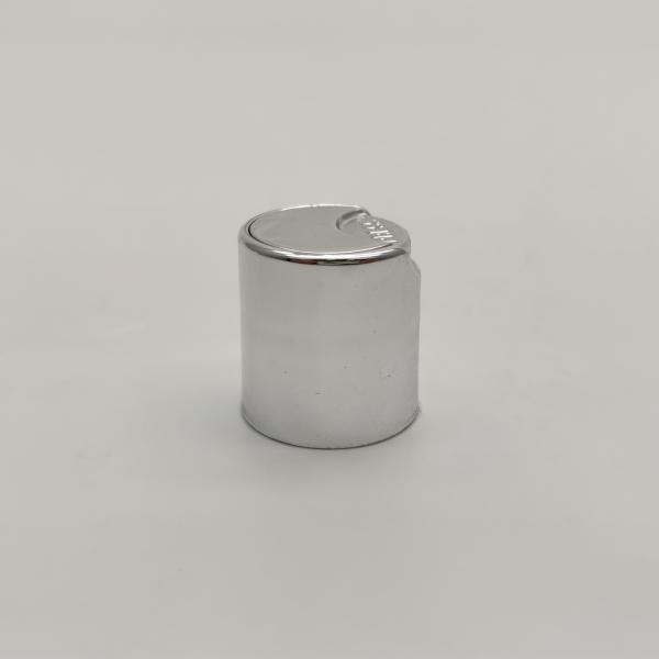 Buy cheap Screw 20mm Plastic Bottles Disc Top Caps Shiny Silver from wholesalers