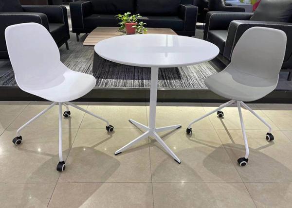 Buy cheap White Round Wrought Iron Coffee Table Good Insulation from wholesalers
