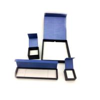 Buy cheap Magnetic Paper Box Cardboard Rigid Jewelry Packaging Custom Blue Necklace Box product