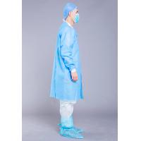 Buy cheap Visitor Blue Non Woven SMS 35g Disposable Lab Coat product