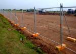 Hot Dipped Galvanised Outdoor Temp Fence Panels For 3mm / 4mm Wire Dia