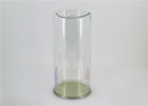 Buy cheap Large capacity food grade Clear Plastic Cylinder PET canister For dry fruit , nut from wholesalers